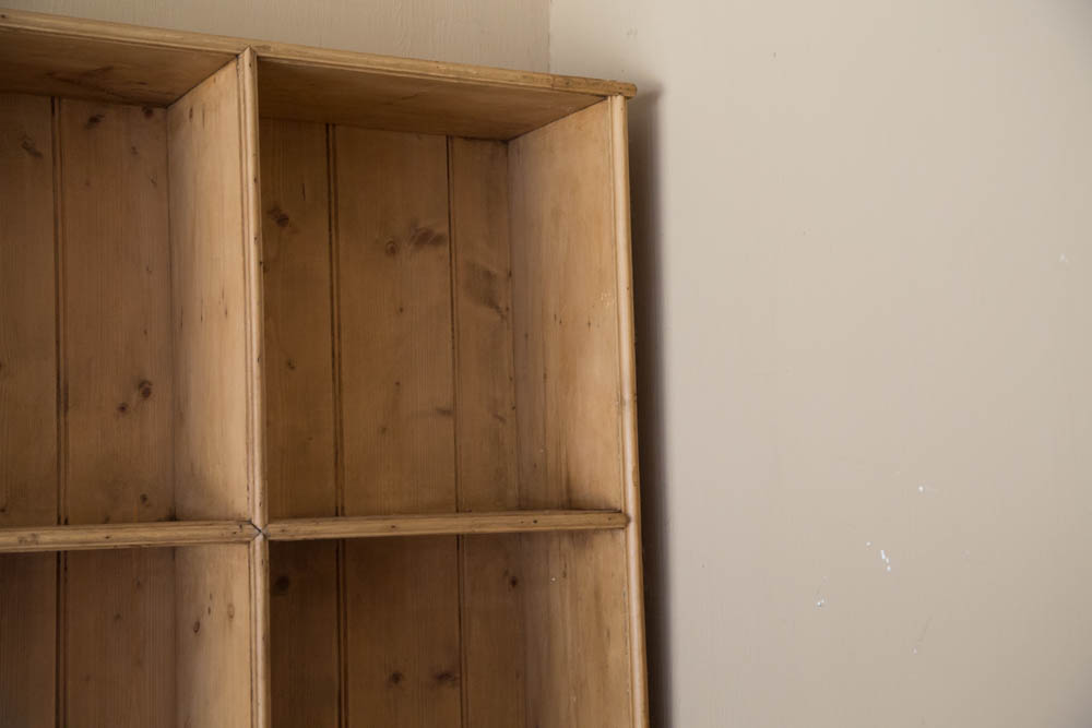 Antique Pine Cube Shelving Unit EBTH